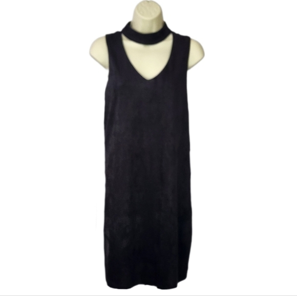 Wishlist Dresses & Skirts - Wishlist Dress Soft Faux Suede Choker Shift Black Size M